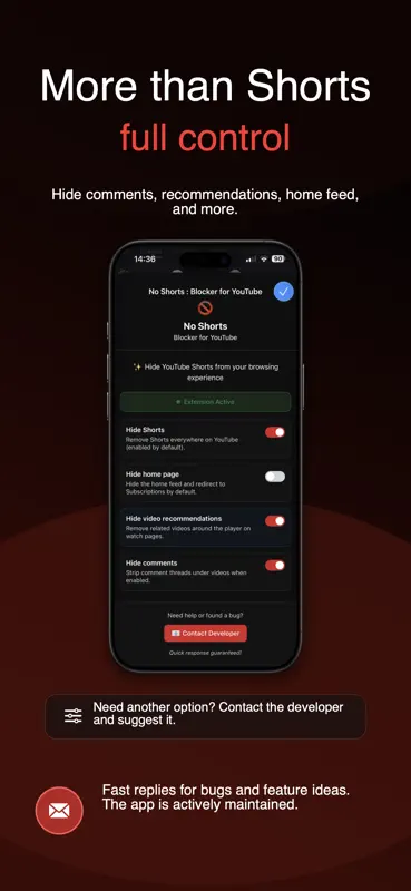 Bloqueador de Short p/ YouTube screenshot 5 of 6