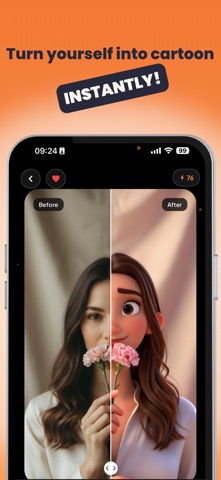 Temia: AI Photo To Cartoon iPhone screenshot