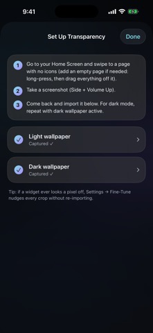 Clearwing: Transparent Widgets Screenshot 5 of 6
