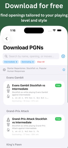 PGN Trainer: Chess Openings screenshot