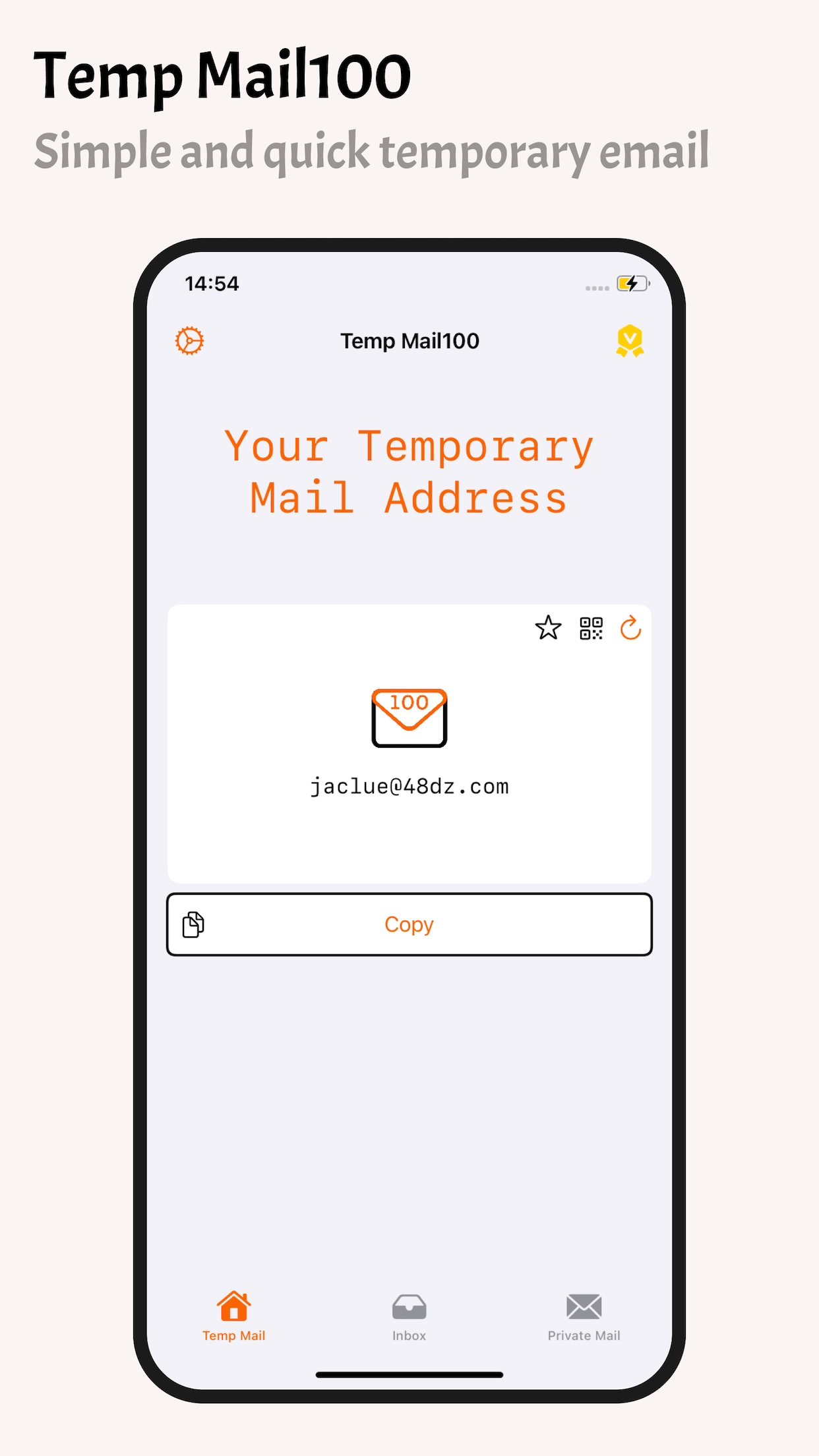 TempMail 100 - Privacy Email