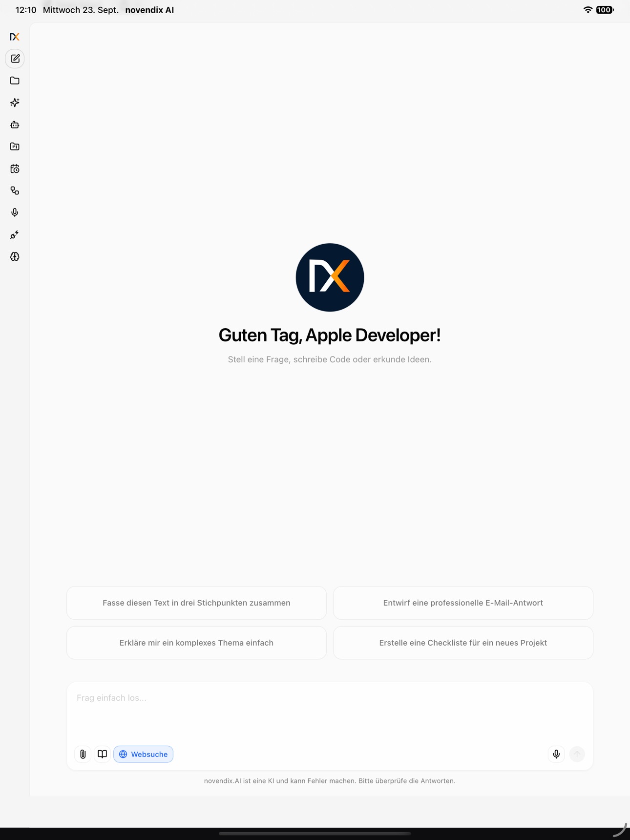 Screenshot 4 of novendix.AI