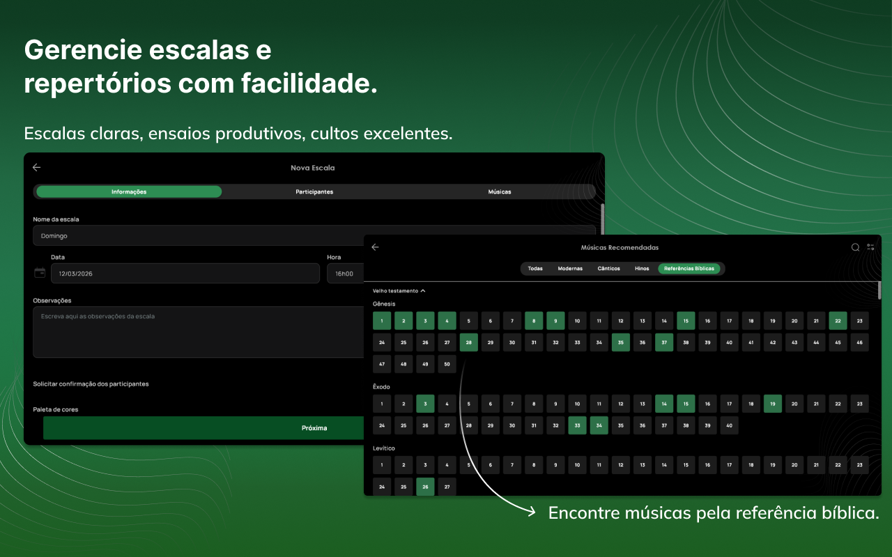 Cante: Equipes de Louvor