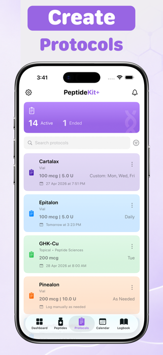 Peptide Tracker - PeptideKit Screenshot 2 of 9