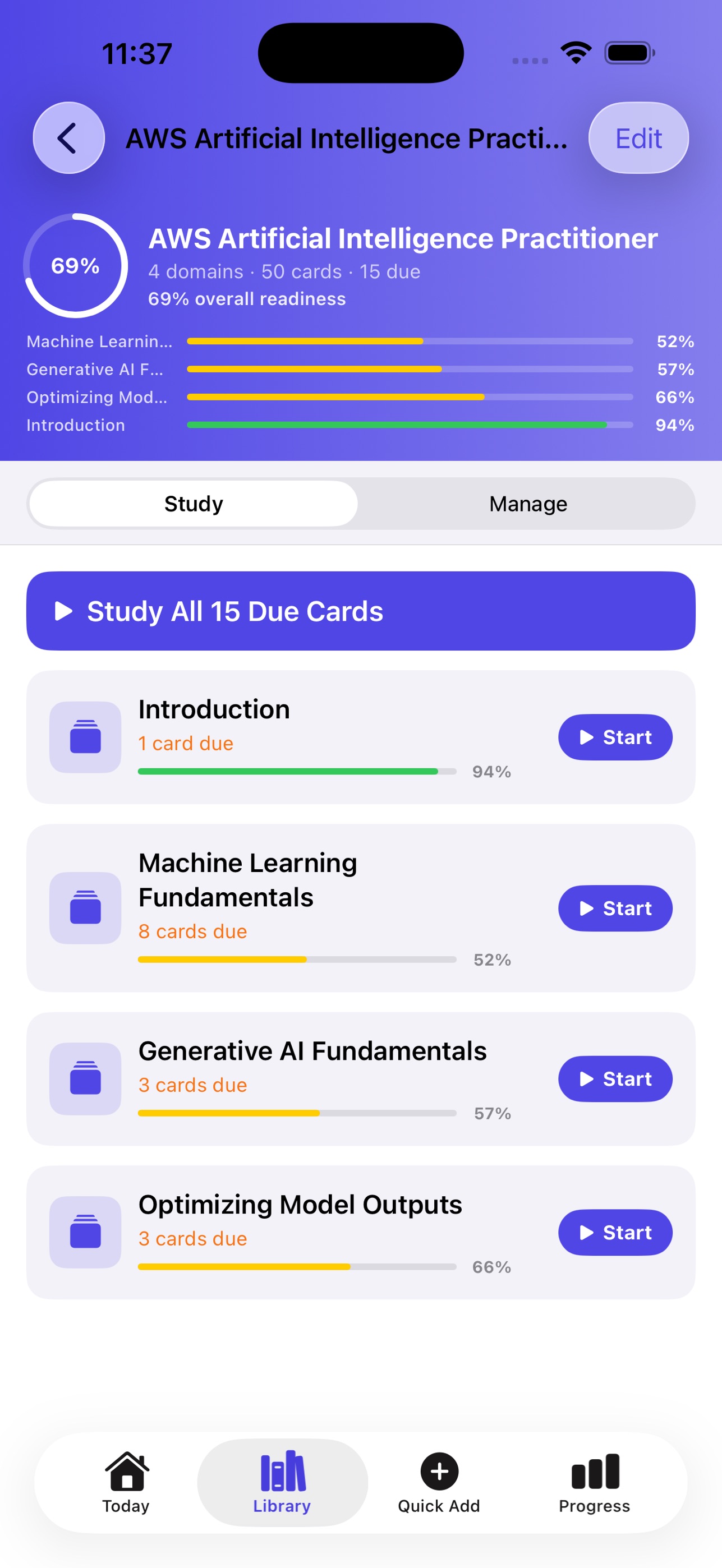Screenshot 3 of RecallForge: Cert Study