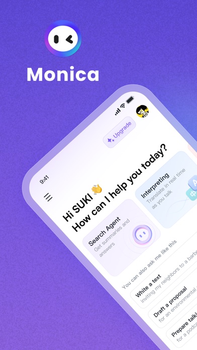 Screenshot #1 pour Monica Chatbot AI Assistant