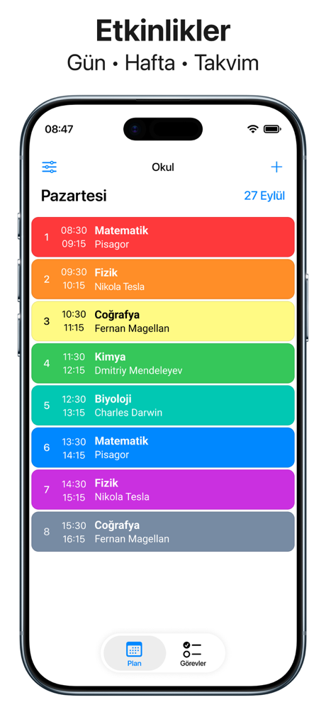 Günlük Ajanda Takvim Plan screenshot 2