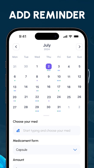 Screenshot #2 pour Pill reminders planner