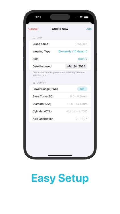 EyeEase - Contact Lens Tracker