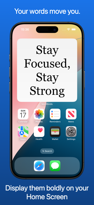 MotiWords – Motivation Widget Screenshot 1 of 5
