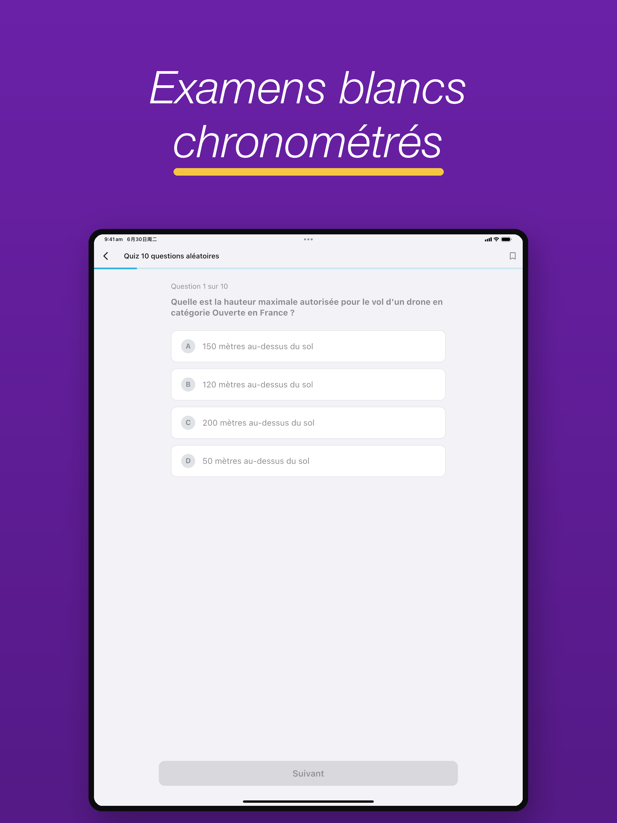 Pilote Drone Quiz screenshot 10