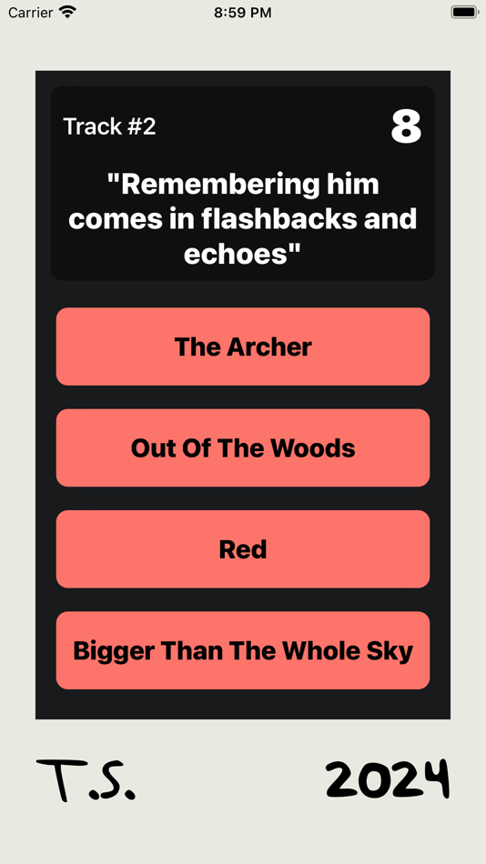 #2. Swiftie Swipe (iOS) 由: Mark Wladis