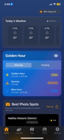 Golden Hour — Photo Planner screenshot