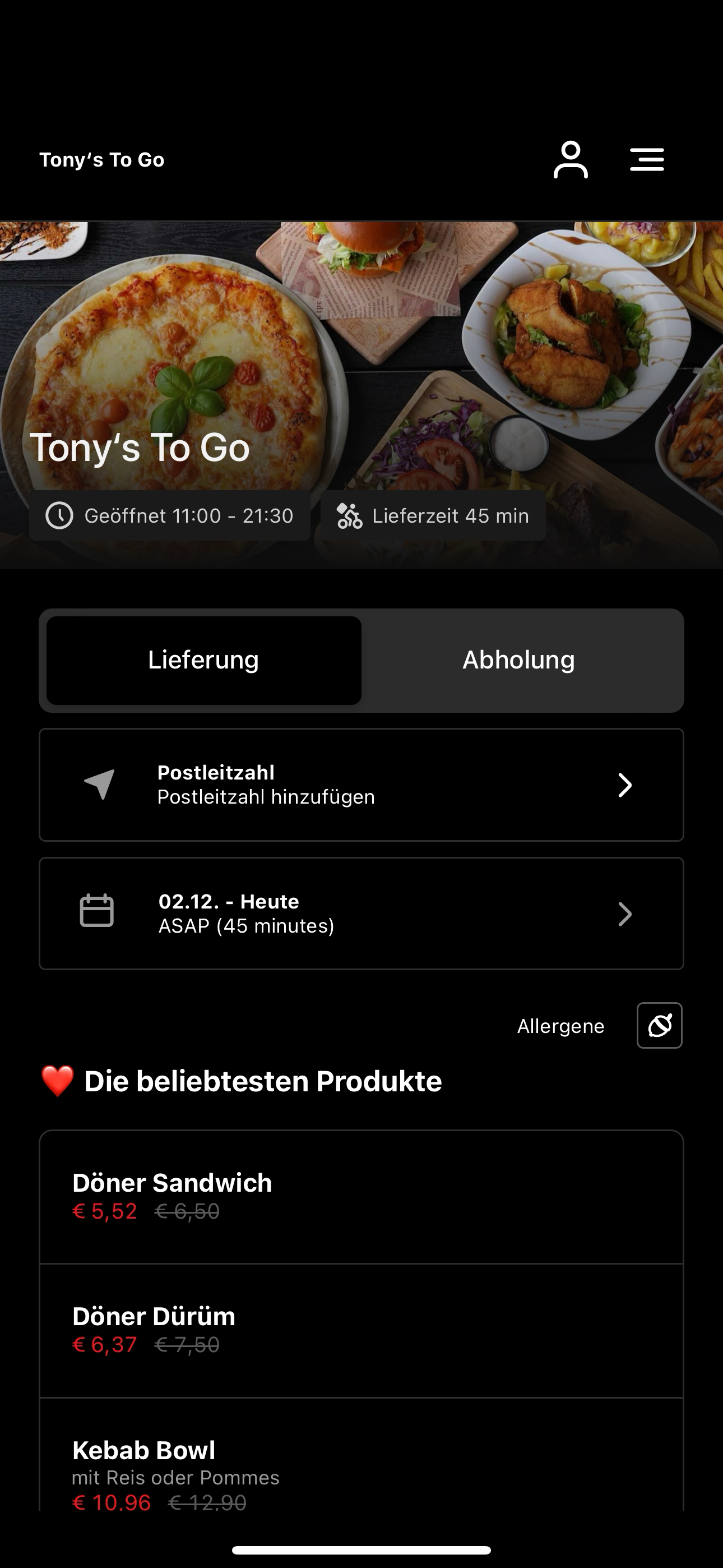 Tony‘s To Go