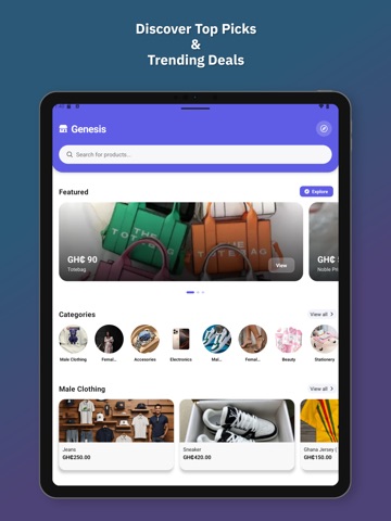 Genesis - KNUST Campus Market iPad screenshot