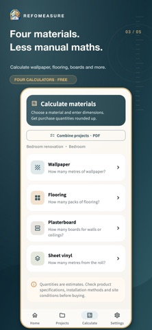 RefoMeasure: Renovation Calc Screenshot 3 of 5