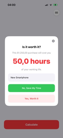 Cirobaz: Time Cost Calculator screenshot