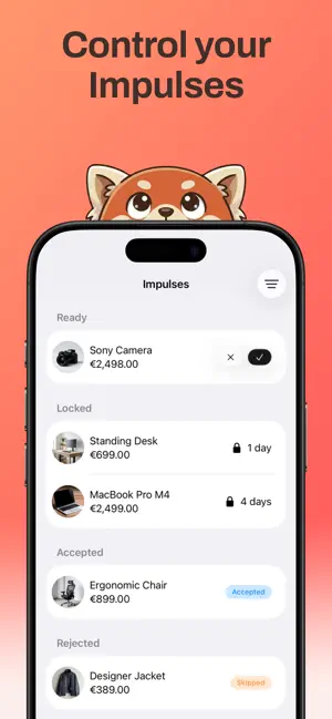 Impulses: Stop Impulse Buying screenshot 1