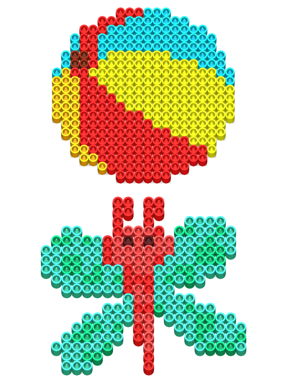 Hama Beads Color By Number iPad screenshot 4 - Entertainment app