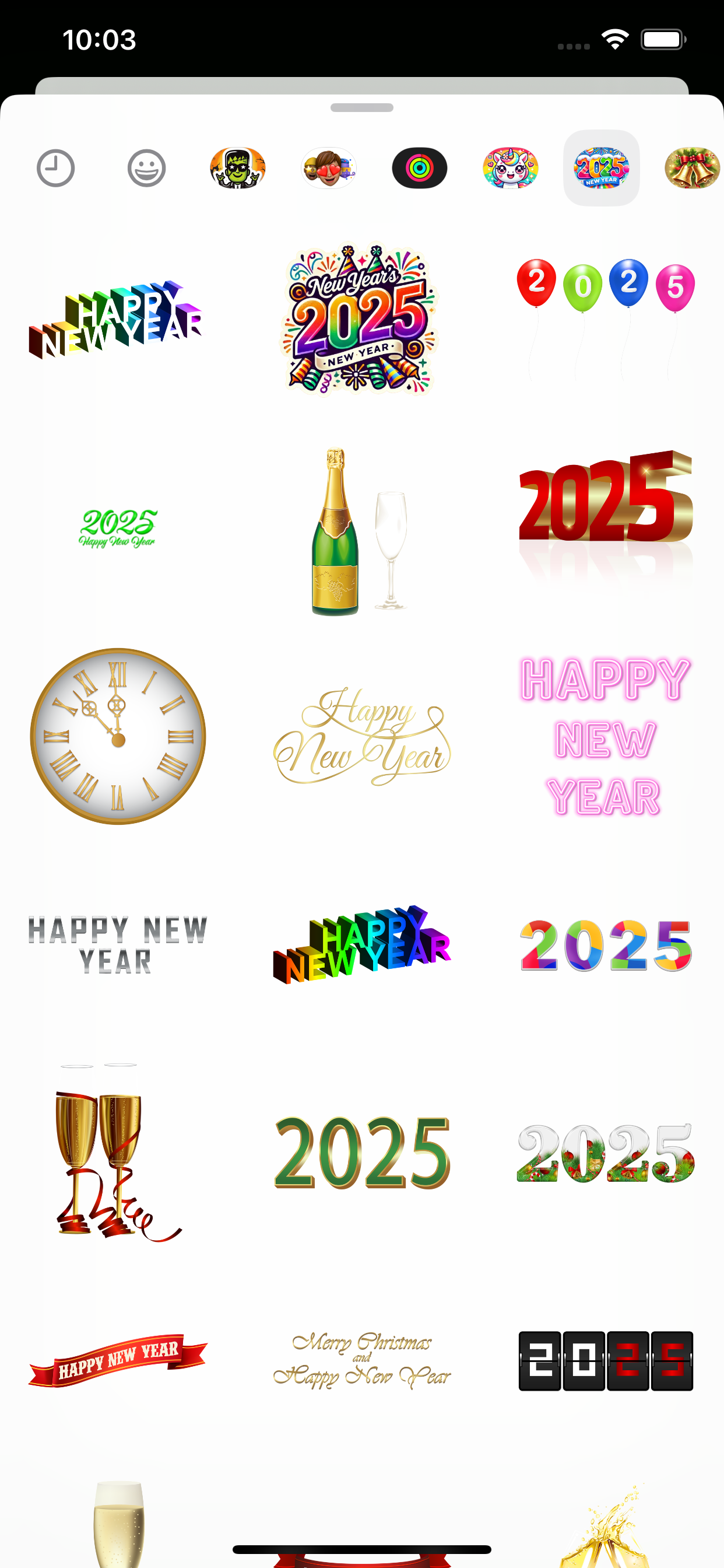 Happy New Year Stickers 2025! screenshot 10