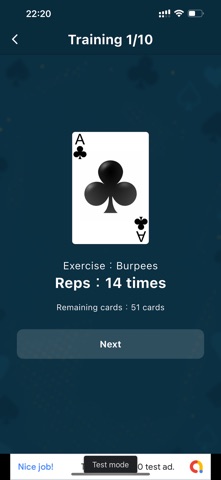 Training with Cards Screenshot 3 of 10