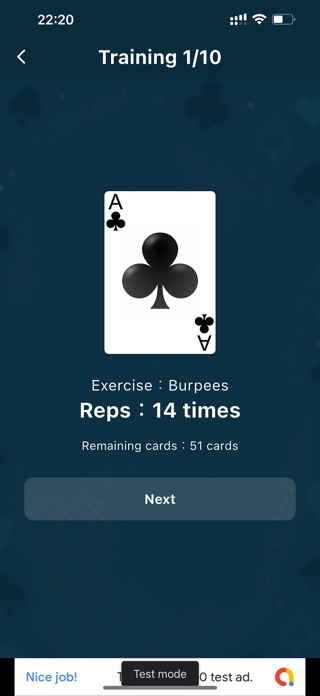 Training with Cards Screenshot 3 of 10