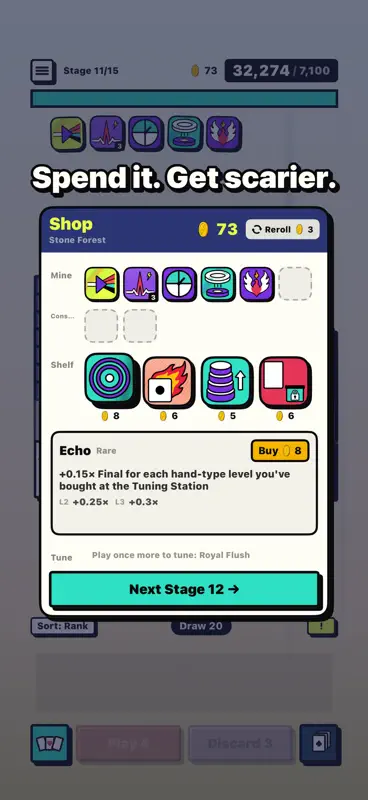 ArcFlush: Solitario Roguelike screenshot 3 of 9