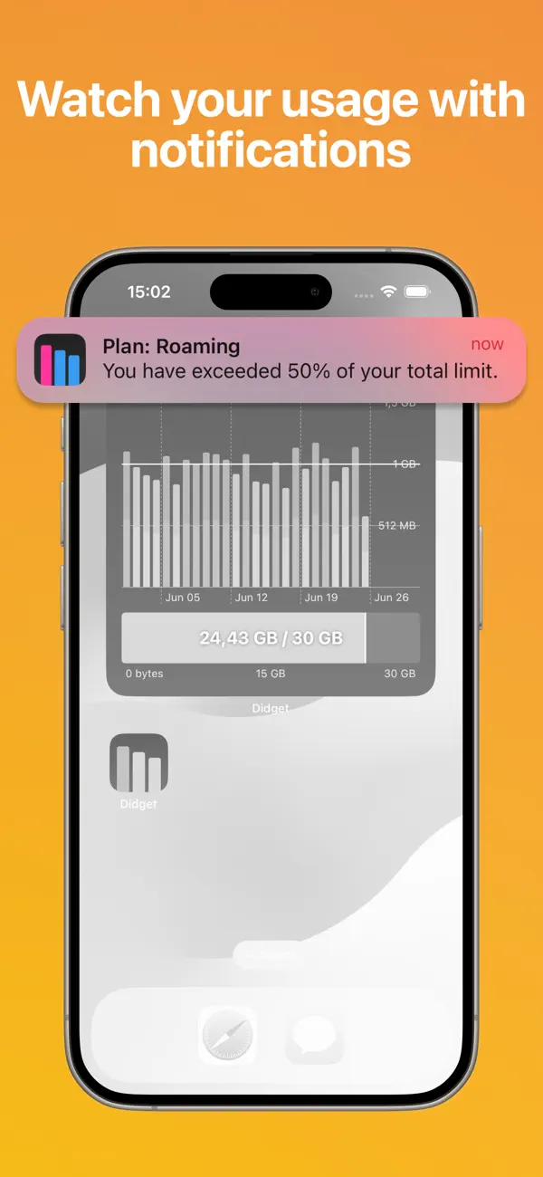 #4. Didget: Data Usage Widget (iOS) Ved: Zlatko Kuvendjiski
