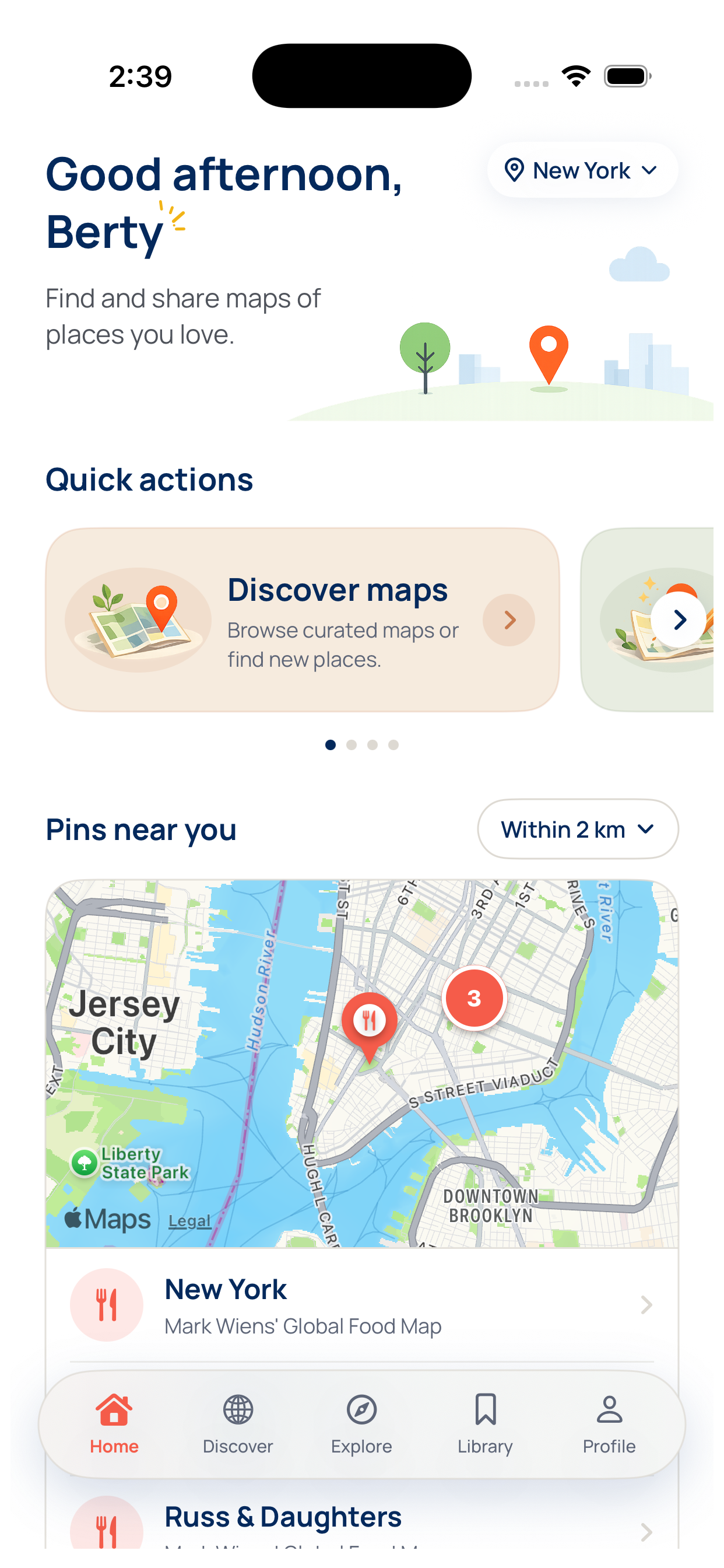 Pinly: Maps, curated by people screenshot 3