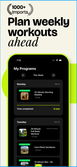 FitSaver: Workout Organizer Screenshot 7 of 8