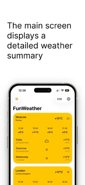 FunWeather Forecast screenshot 1