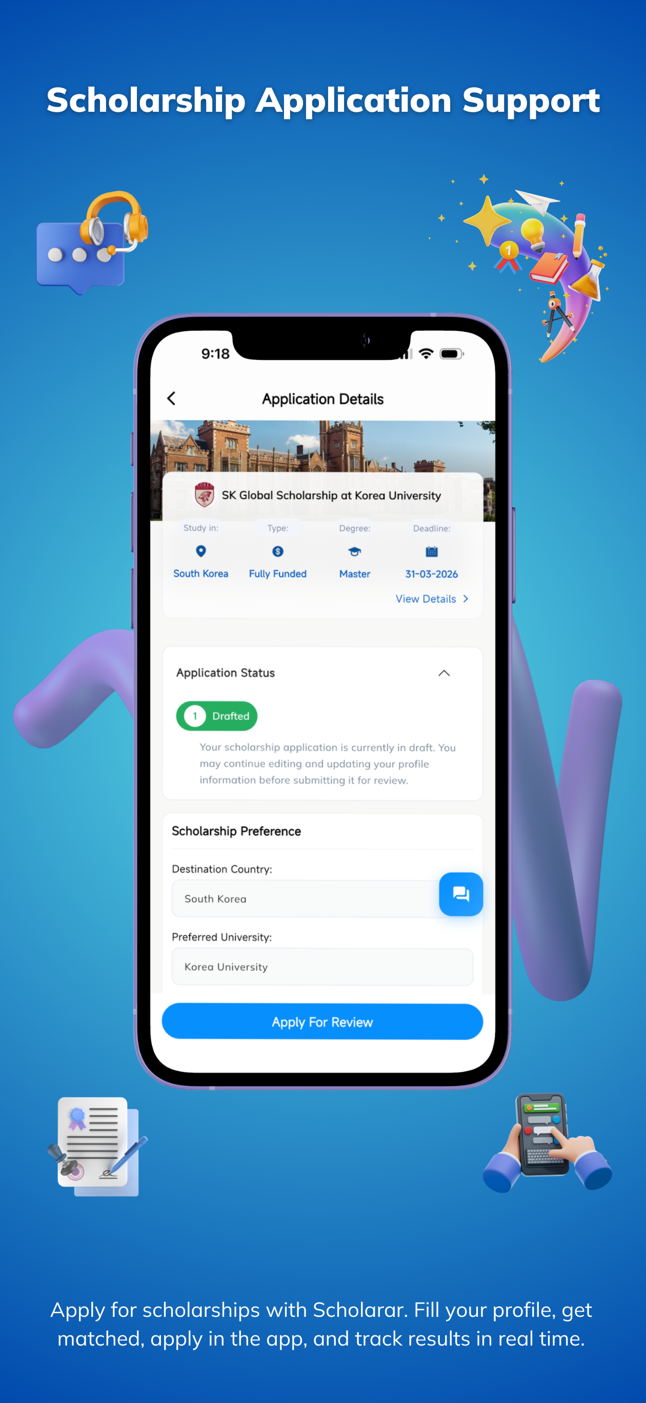 Scholarar - Scholarship App