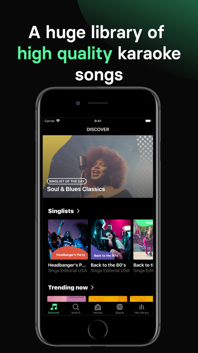 Screenshot #3 pour Singa: Sing Karaoke & Lyrics