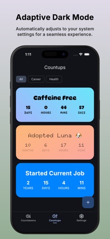 Count It: Countdown & Countup iPhone screenshot