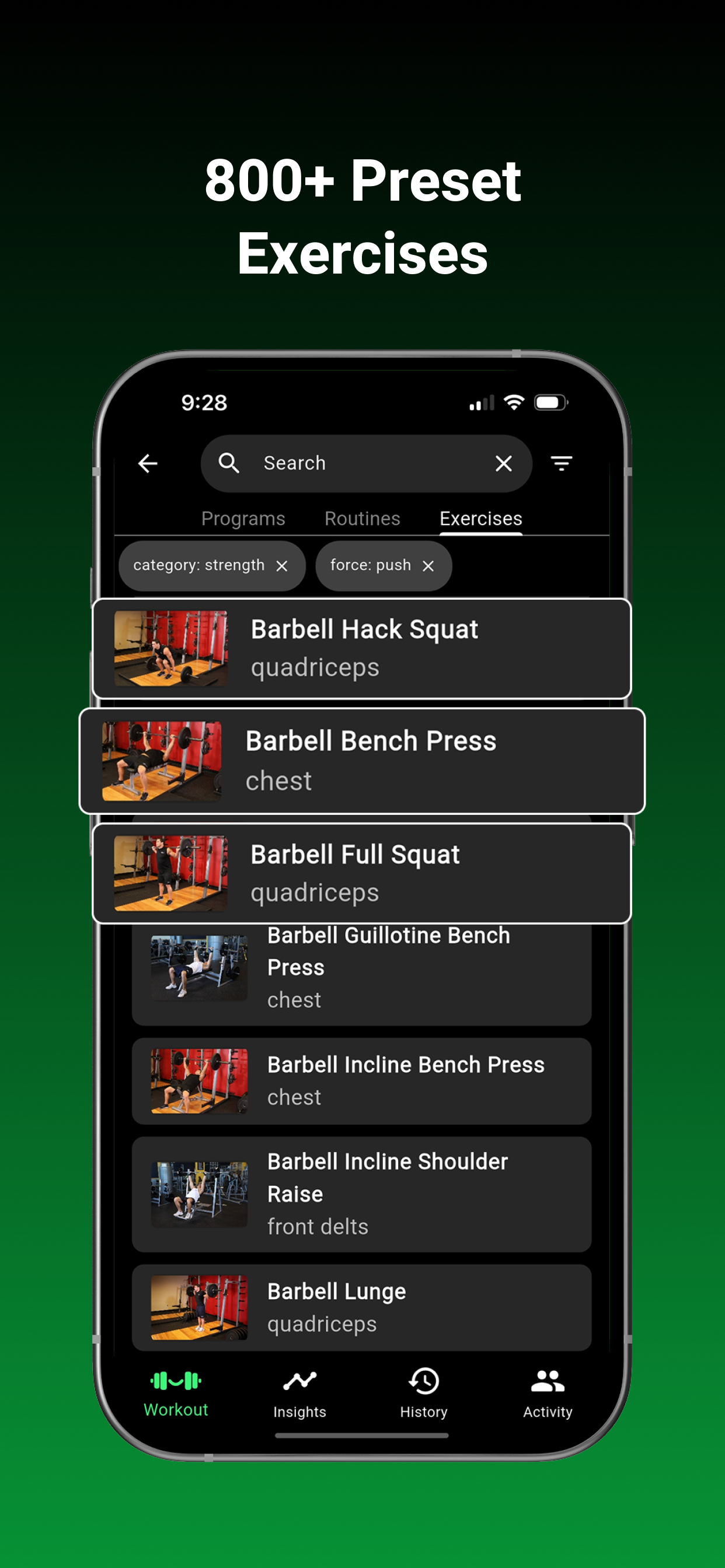 Grin&Gain: Gym Workout Tracker screenshot 7