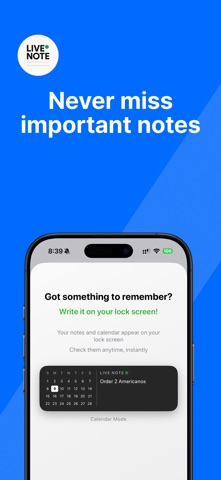 LiveNote - LockScreen Memo App Screenshot 1 of 9