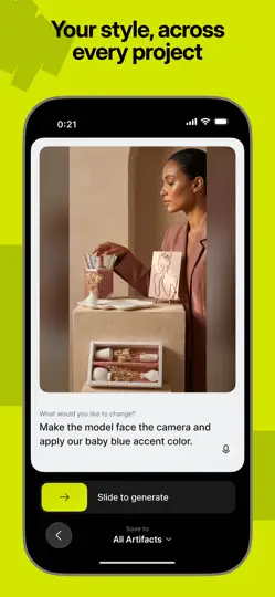 Capture d'écran de Tinker By Shopify sur iPhone 4
