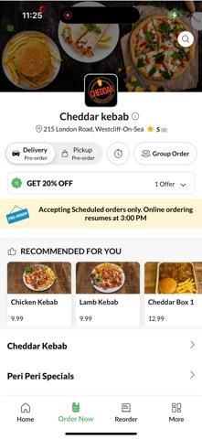Cheddar kebab screenshot