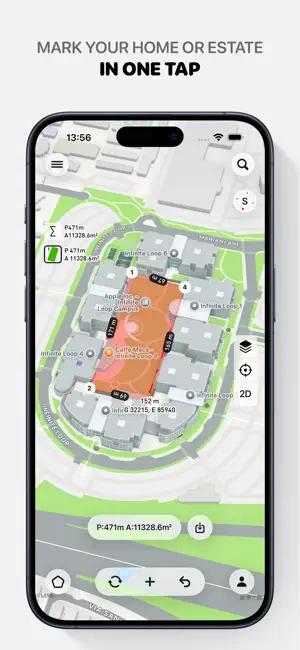 Planimeter: Area & Distance screenshot 2