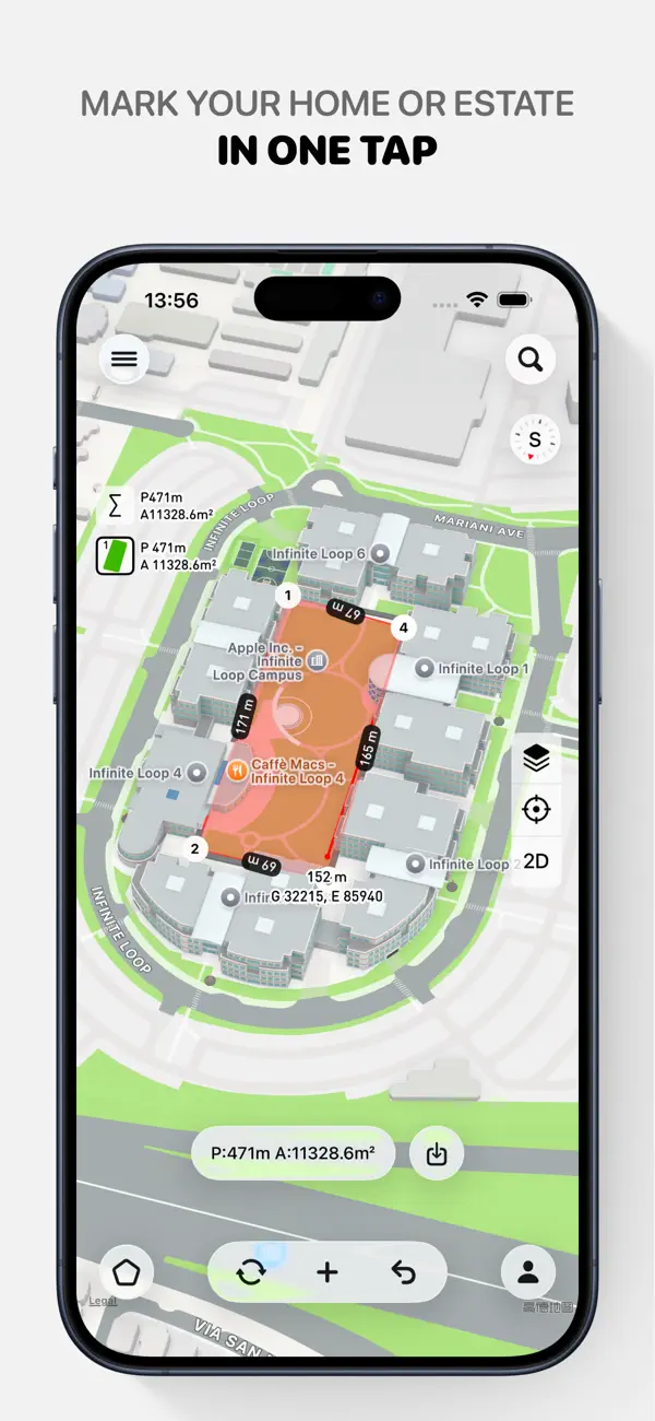 Screenshot #2 pour Planimètre : Mesure de carte