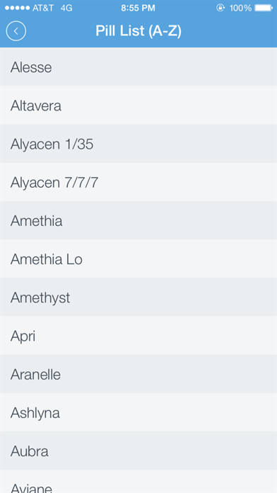 Oral Contraceptives Screenshot