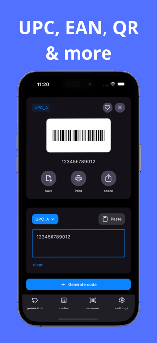 Barcode Generator - Codg Screenshot 2 of 4