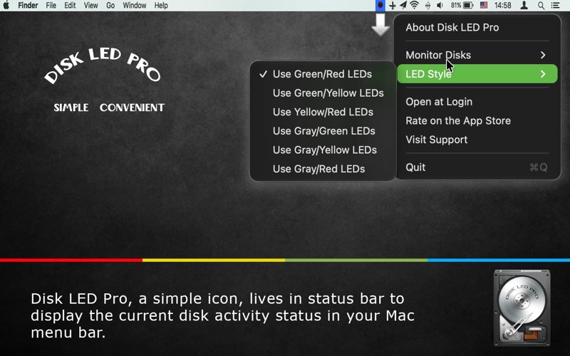 Disk LED Pro app screenshot 2