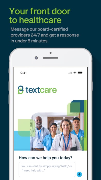 TextCare iPhone screenshot 1 - Medical app