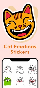 Cat Emotions Stickers screenshot #1 for iPhone