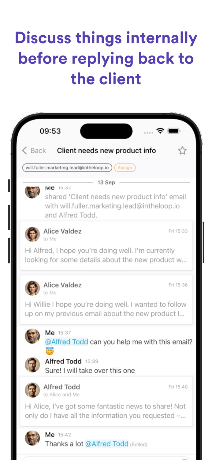 Loop Email Mail  Team Chat