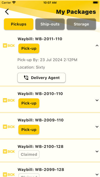 MBOX Smart Lockers Screenshot