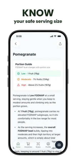 Low FODMAP Diet: Food Scanner screenshot 2