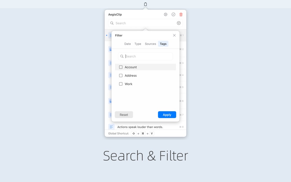 #4. AegisClip - Minimal Clip (macOS) By: 江涛 吴