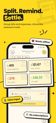 Splitup: Group Expenses screenshot